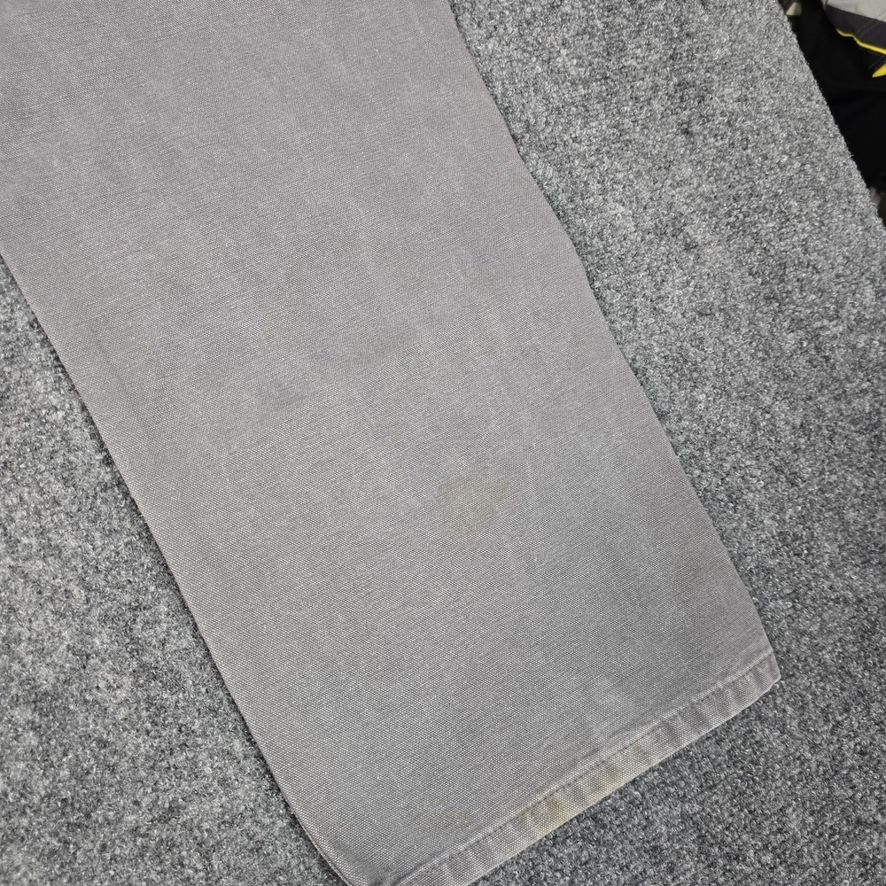 Carhartt Pants Mens 40x30 Relaxed Fit Canvas Work 100095-039 Gray Gravel‎ - Picture 11 of 14